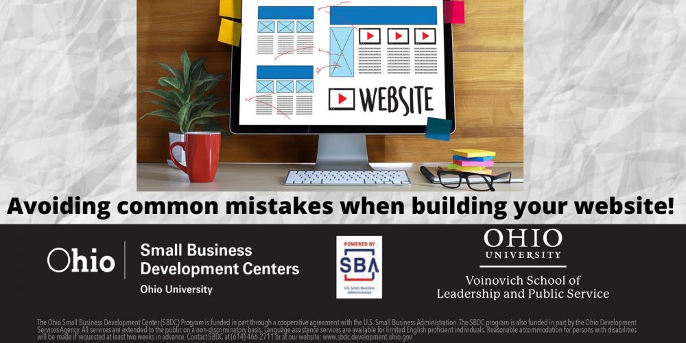 Avoiding Common Mistakes Building Your Website - SBDC Event