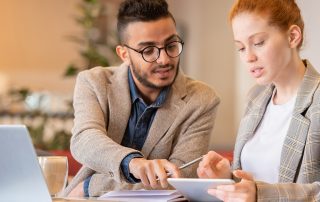 Two People with a Good Pitch Deck