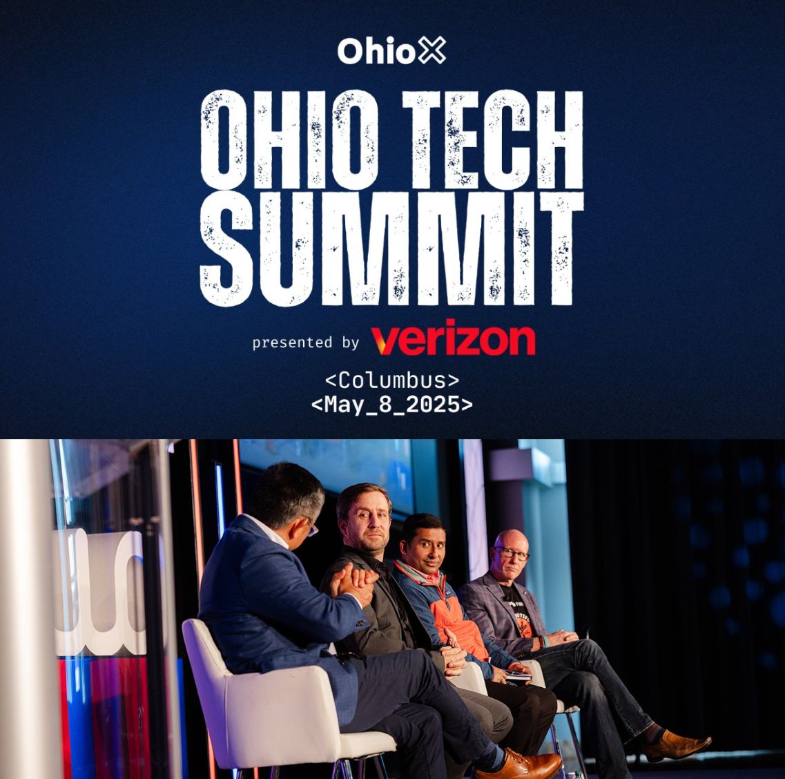 Combined Event Logo with Website Banner - Ohio Tech Summit May 8, 2025